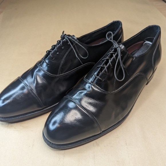 Florsheim "Albany St" Classic Black leather  Cap toe Oxford 20363 men's sz 11.5E - Picture 2 of 11